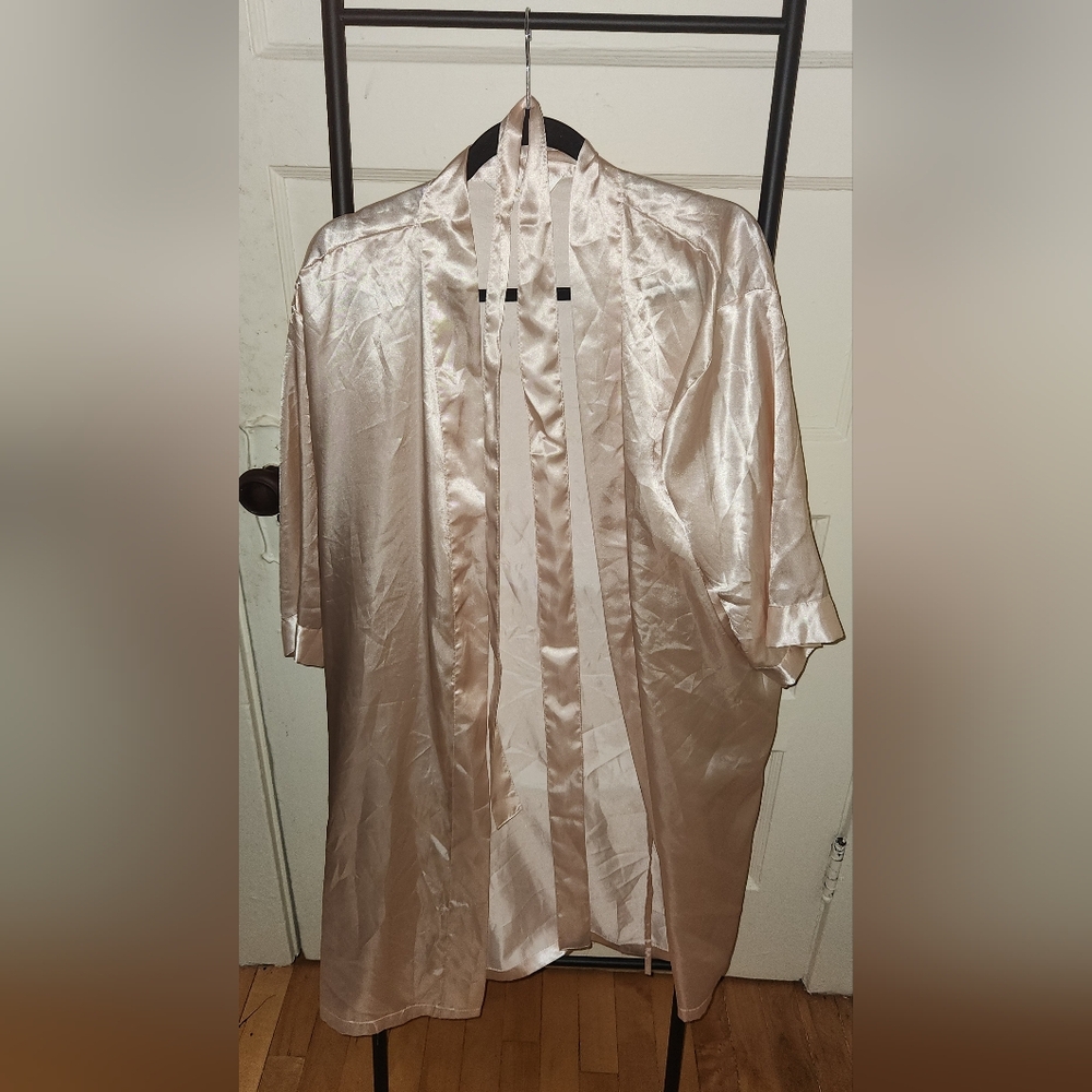 Satin robe